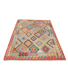 Maimana-Kilim 4'9'' X 6'6'' Hand-Knotted Wool Kilim 4'9'' x 6'6'' (143 X 195) / Multi / Multi