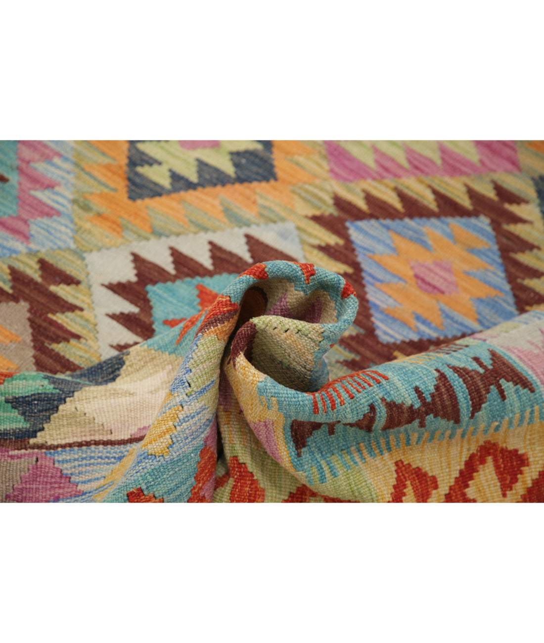 Maimana-Kilim 4'9'' X 6'6'' Hand-Knotted Wool Kilim 4'9'' x 6'6'' (143 X 195) / Multi / Multi