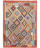 Maimana-Kilim 4'9'' X 6'6'' Hand-Knotted Wool Kilim 4'9'' x 6'6'' (143 X 195) / Multi / Multi