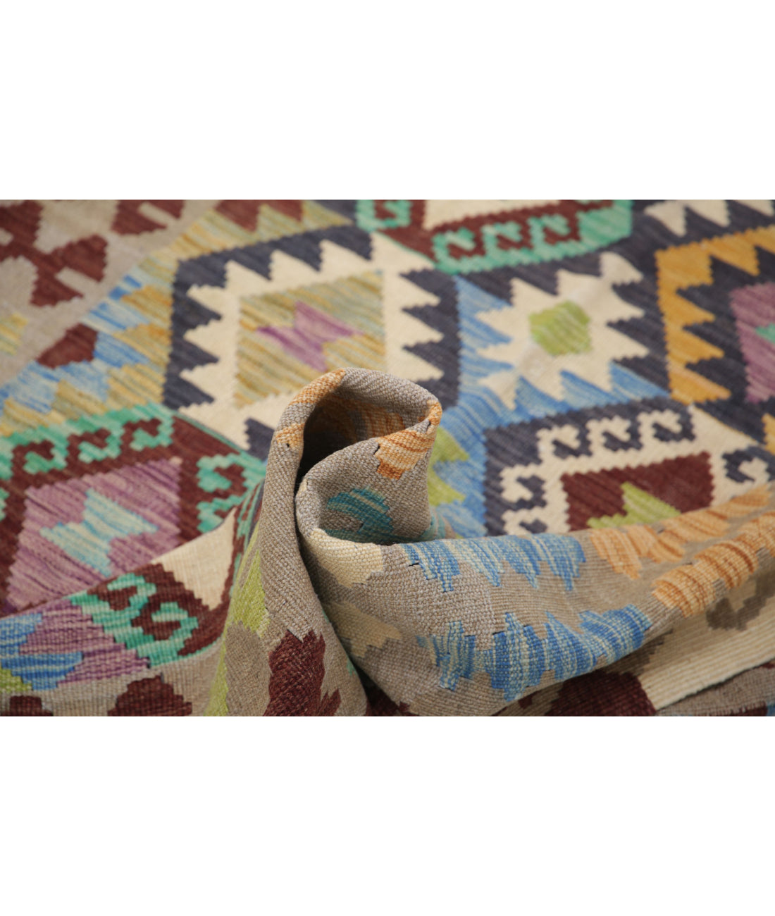 Maimana-Kilim 4'11'' X 6'5'' Hand-Knotted Wool Kilim 4'11'' x 6'5'' (148 X 193) / Multi / Multi
