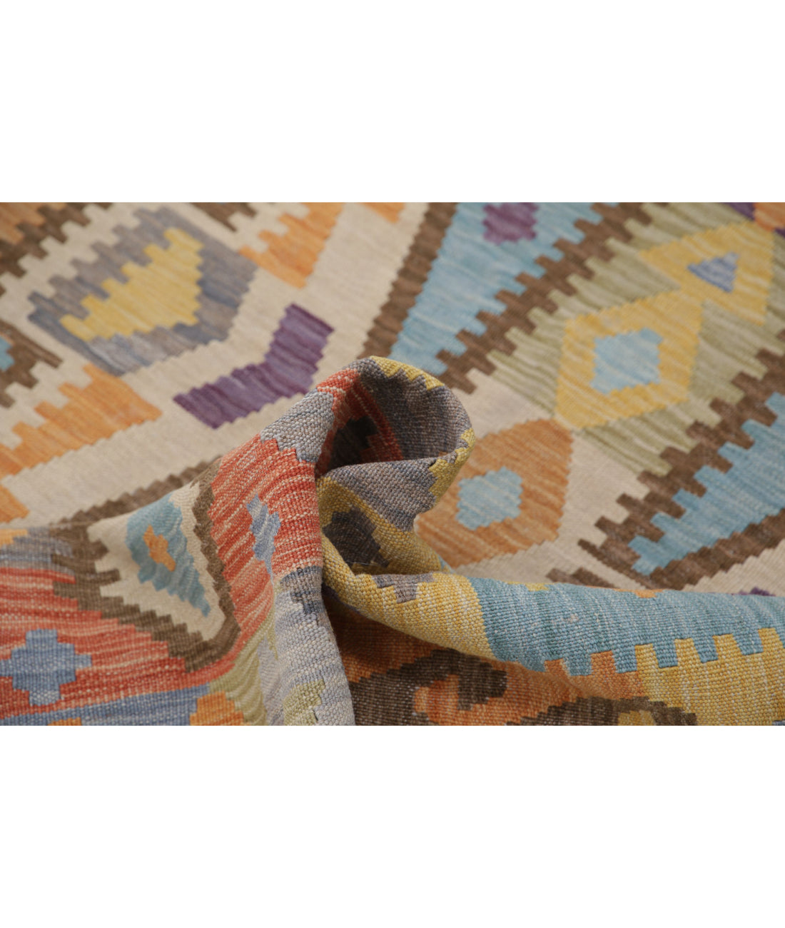 Maimana-Kilim 4'3'' X 5'10'' Hand-Knotted Wool Kilim 4'3'' x 5'10'' (128 X 175) / Multi / Multi