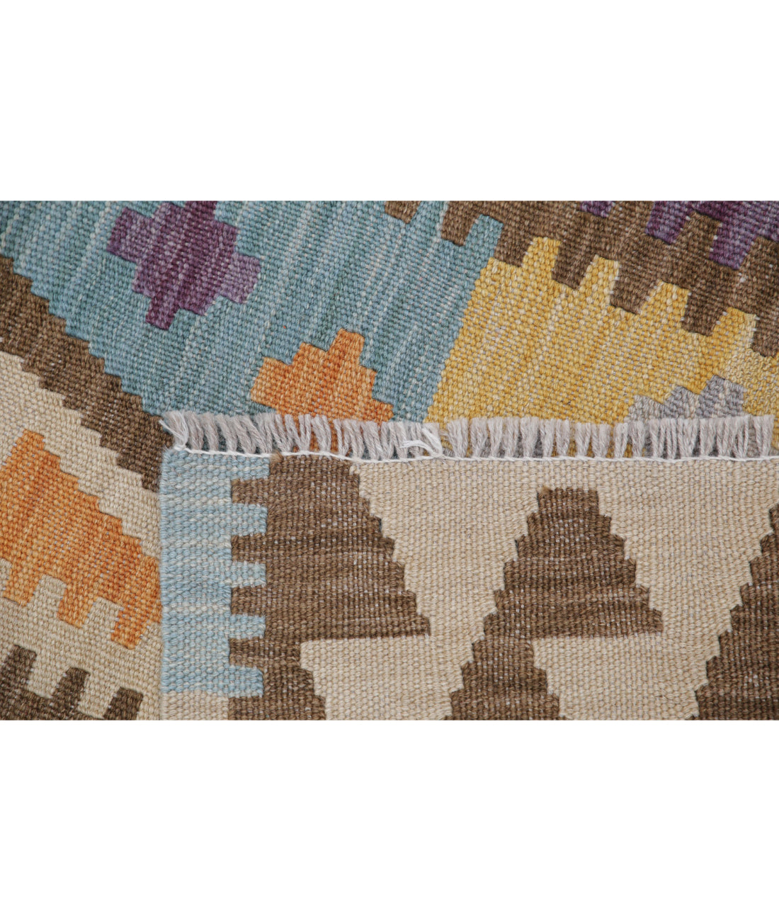 Maimana-Kilim 4'3'' X 5'10'' Hand-Knotted Wool Kilim 4'3'' x 5'10'' (128 X 175) / Multi / Multi