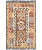 Maimana-Kilim 2'7'' X 4'3'' Hand-Knotted Wool Kilim 2'7'' x 4'3'' (78 X 128) / Multi / Multi