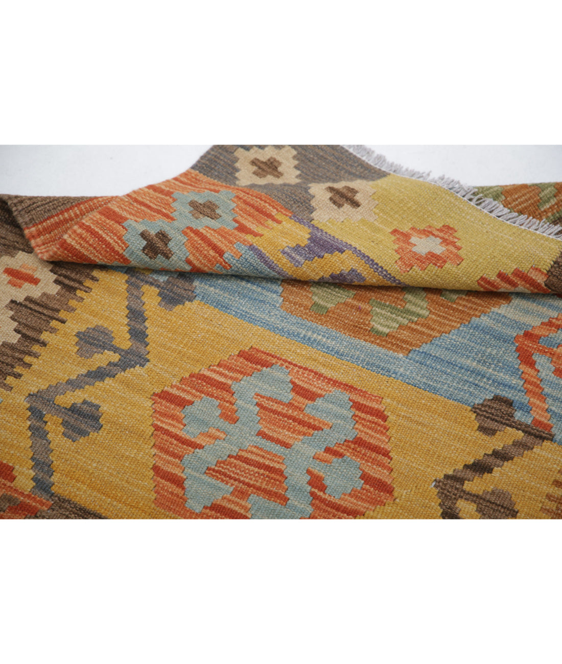Maimana-Kilim 2'8'' X 4'1'' Hand-Knotted Wool Kilim 2'8'' x 4'1'' (80 X 123) / Multi / Multi