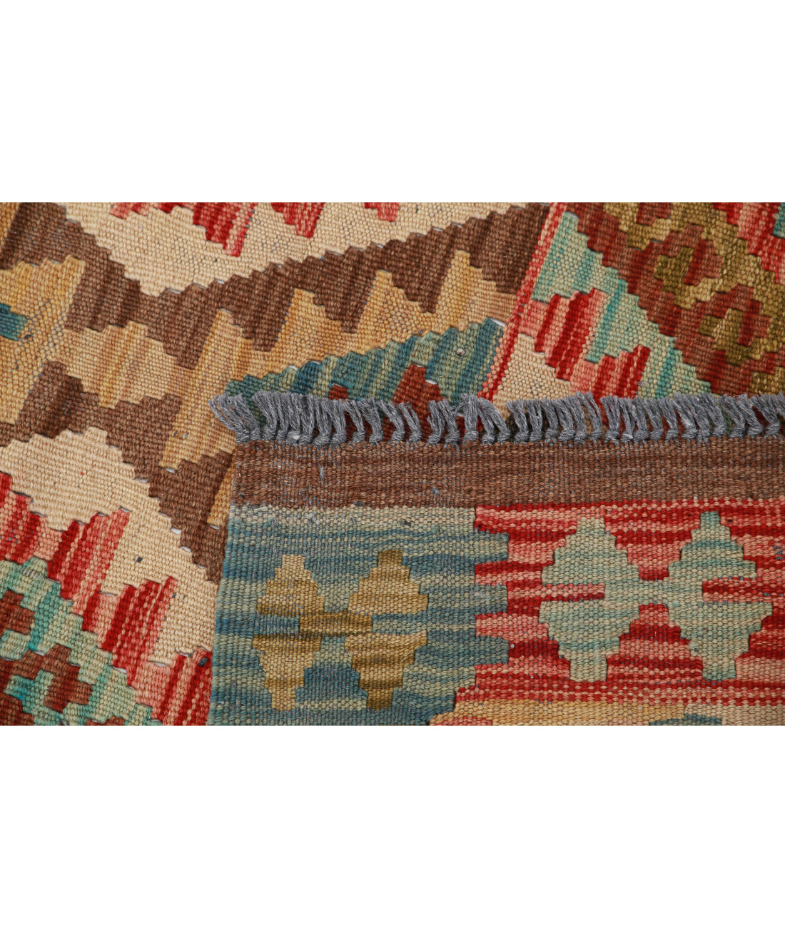Maimana-Kilim 3'3'' X 4'9'' Hand-Knotted Wool Kilim 3'3'' x 4'9'' (98 X 143) / Multi / Multi