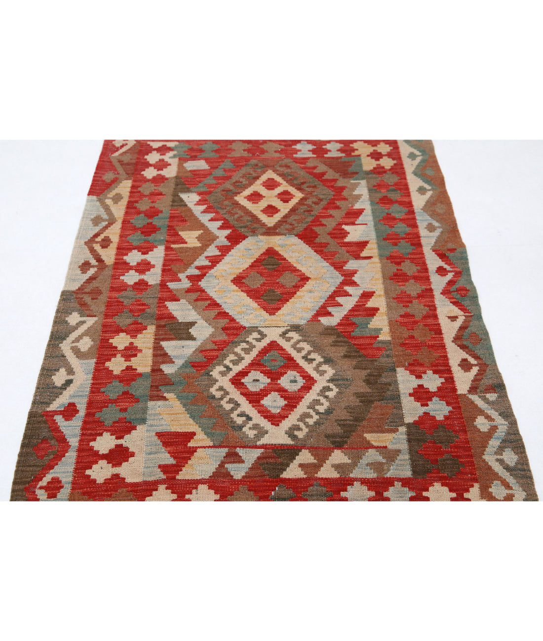 Maimana-Kilim 3'2'' X 4'10'' Hand-Knotted Wool Kilim 3'2'' x 4'10'' (95 X 145) / Multi / Multi