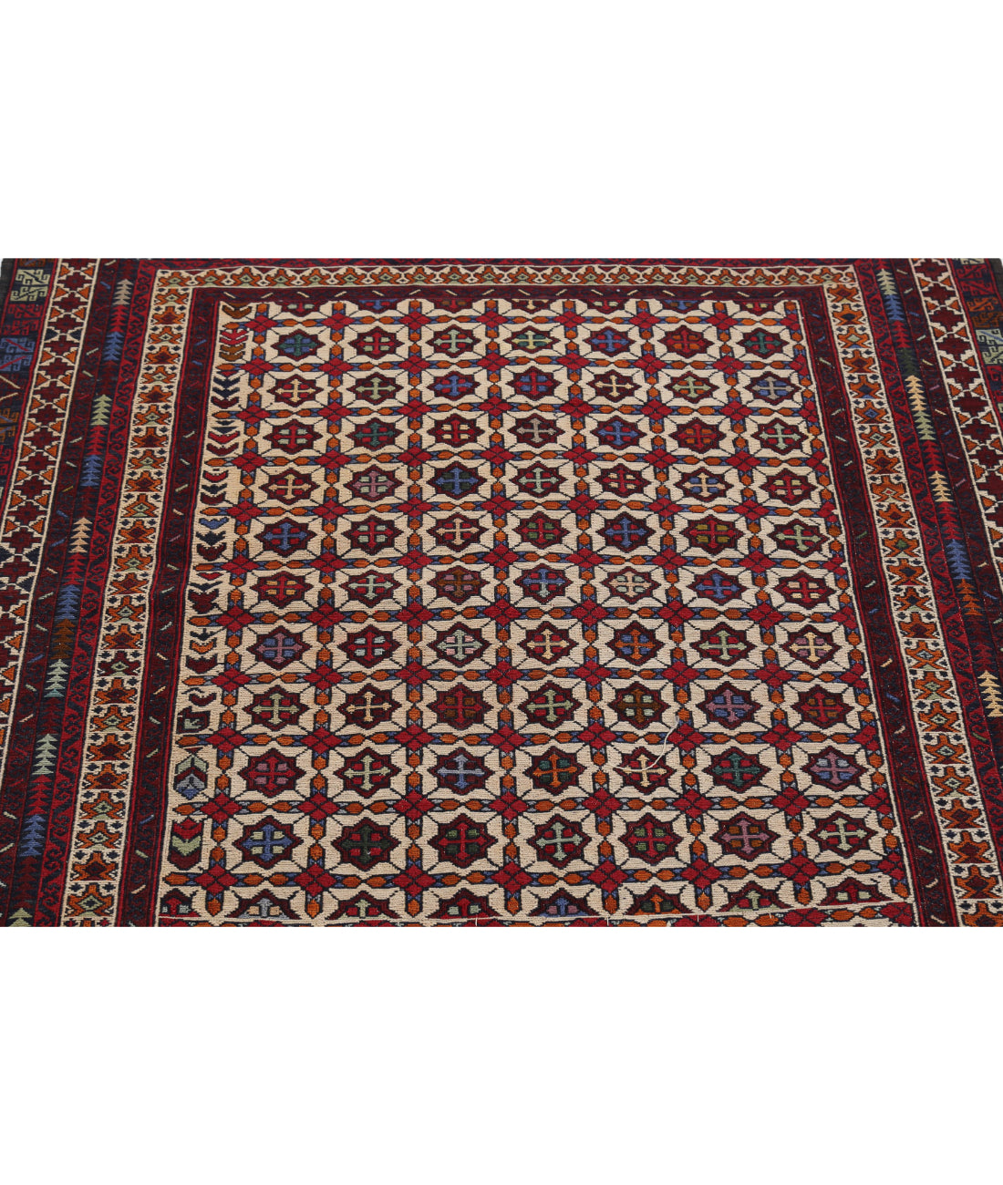 Maliki-Kilim 4'0'' X 6'2'' Hand-Woven Wool Kilim 4'0'' x 6'2'' (120 X 185) / Multi / Multi