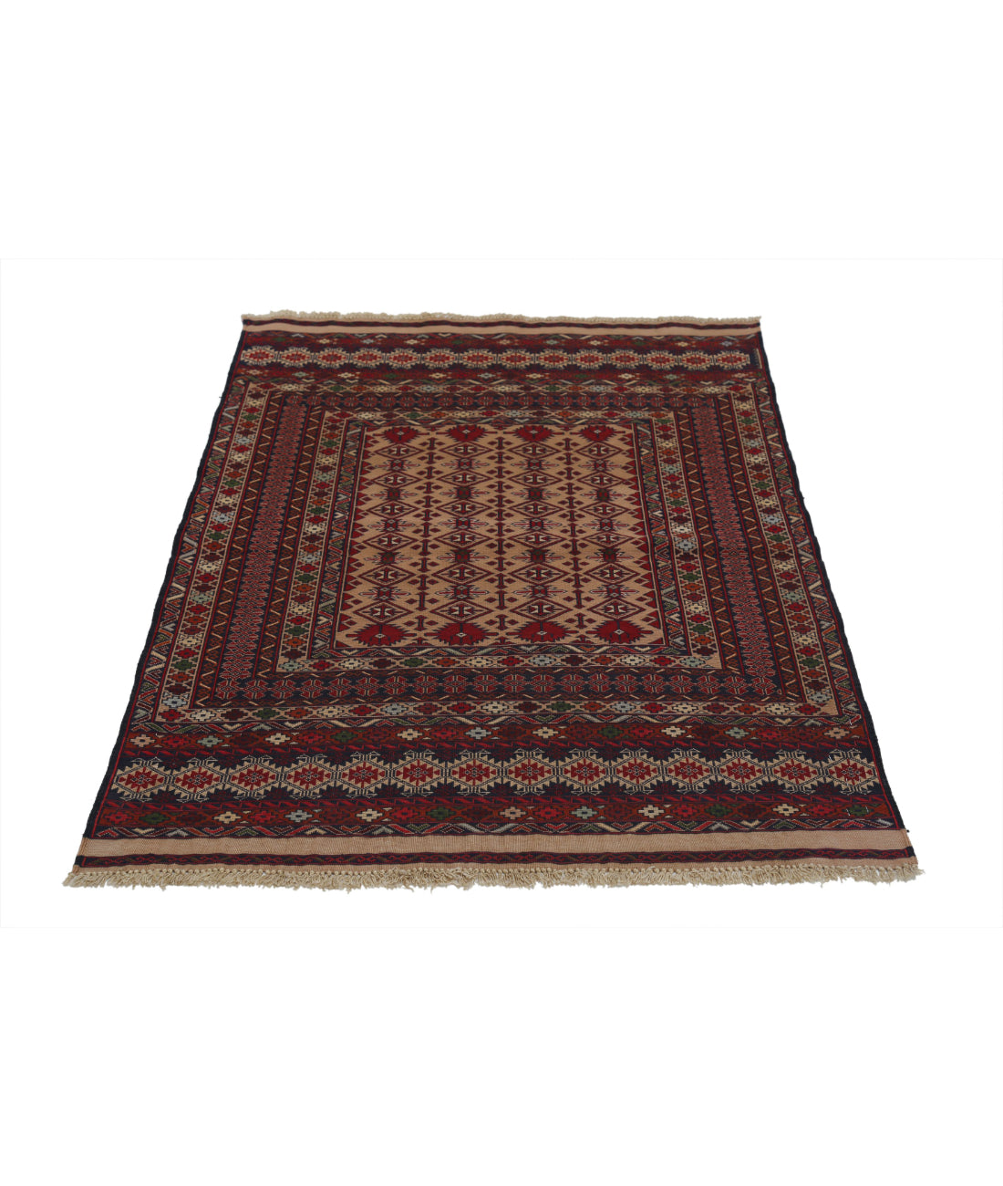 Maliki-Kilim 3'1'' X 4'7'' Hand-Woven Wool Kilim 3'1'' x 4'7'' (93 X 138) / Multi / Multi
