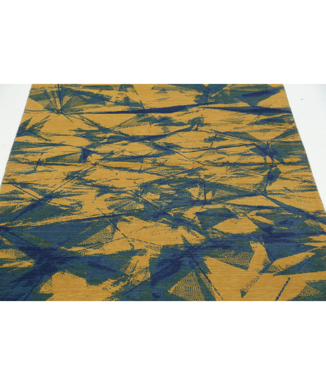 Dhanak 4'0'' X 5'10'' Power-Loomed Wool Rug 4'0'' x 5'10'' (120 X 175) / Gold / Green