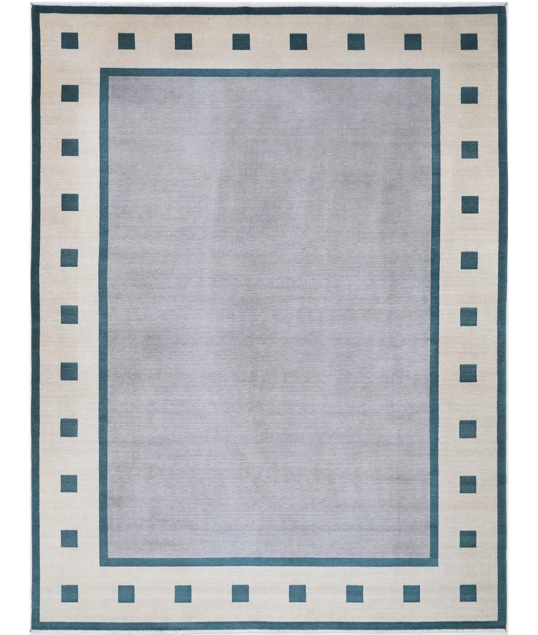 Power Loomed Ella Wool Rug 8' 11" X 11' 11" 8' 11" X 11' 11" (272 X 363) / Grey / Ivory