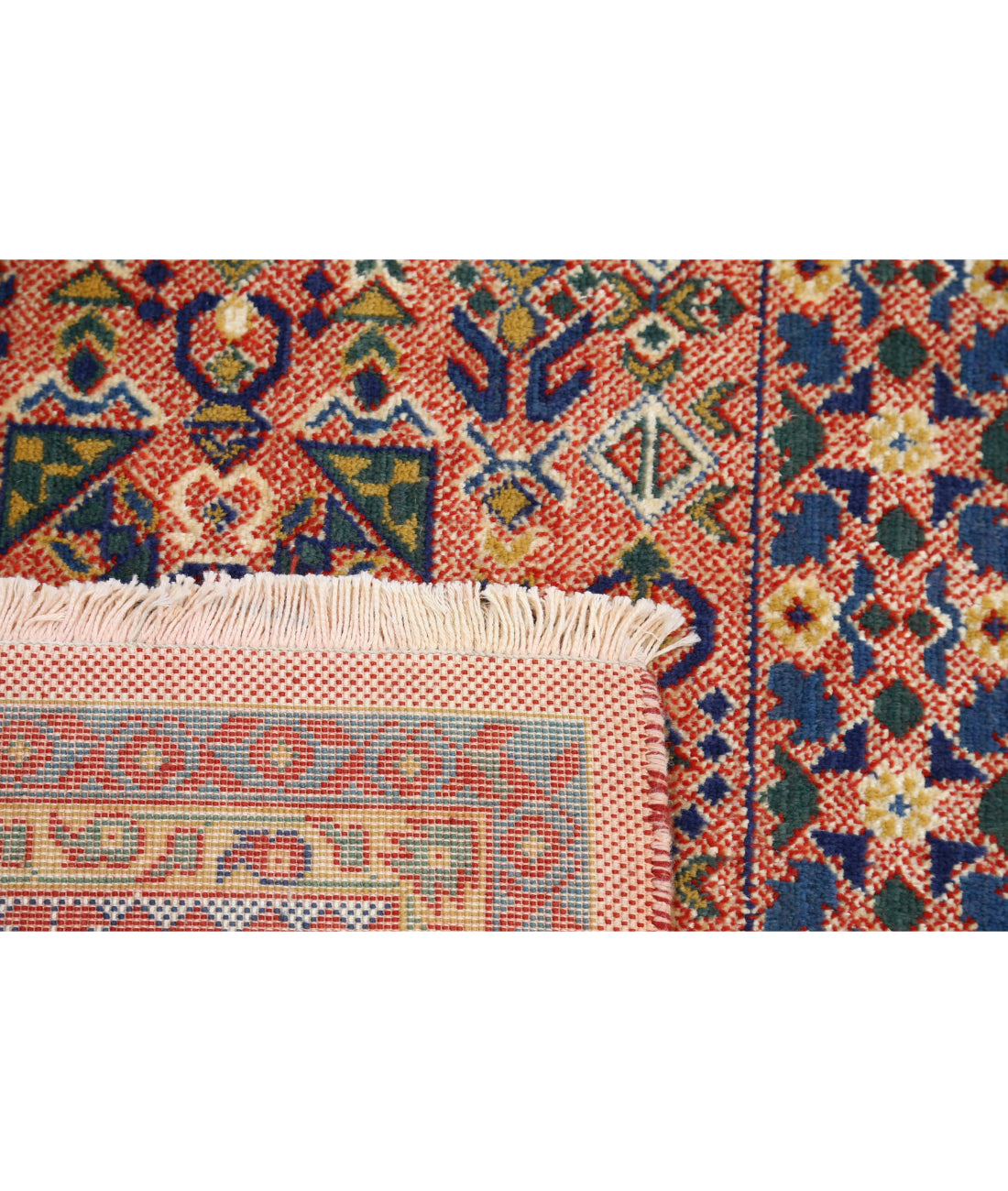 Gulshan 8'10'' X 11'11'' Power-Loomed Wool-Bamboo Silk Rug 8'10'' x 11'11'' (265 X 358) / Red / Blue