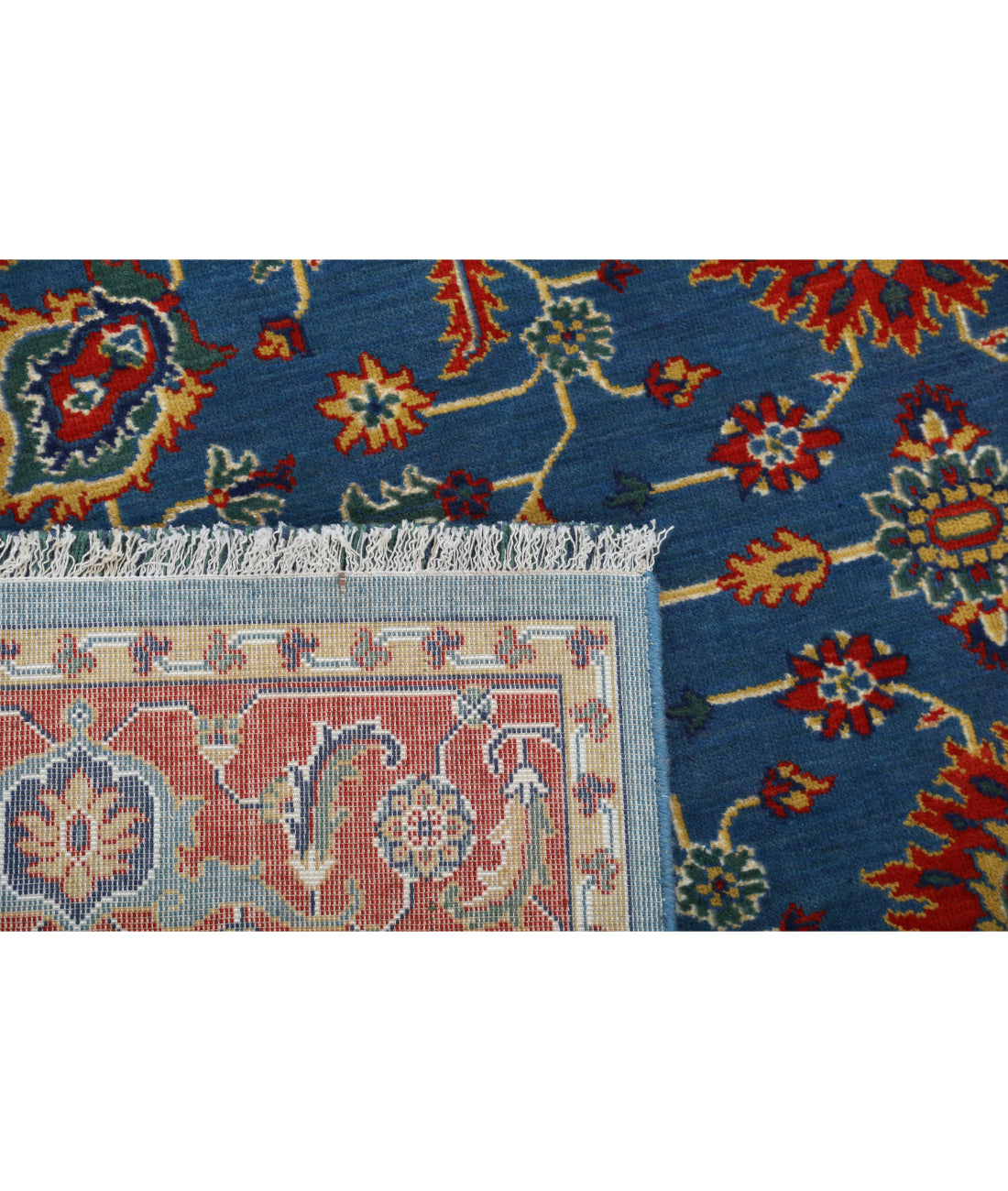Gulshan 3'10'' X 6'1'' Power-Loomed Wool-Bamboo Silk Rug 3'10'' x 6'1'' (115 X 183) / Blue / Red