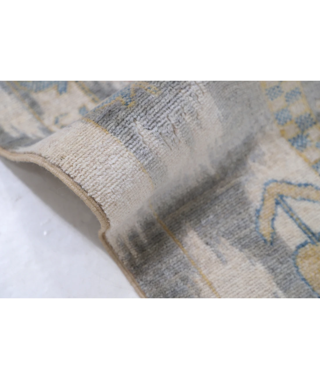 Power Loomed Ikat Wool Rug 8' 10" X 11' 11" 8' 10" X 11' 11" (269 X 363) / Ivory / Grey