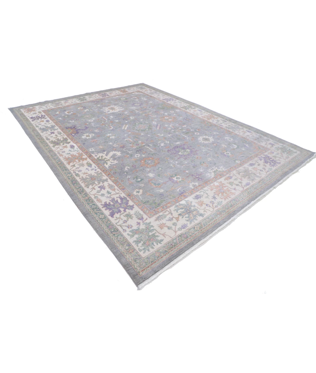 Power Loomed Lily Wool Rug 8' 10" X 11' 10" 8' 10" X 11' 10" (269 X 361) / Grey / Ivory