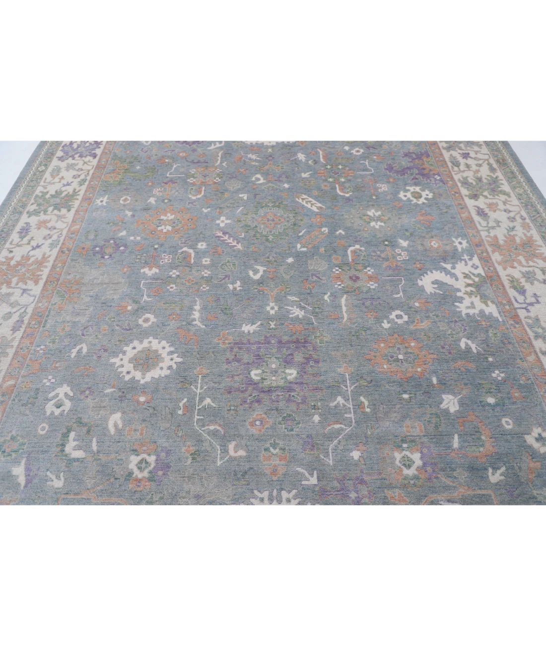 Power Loomed Lily Wool Rug 8' 11" X 11' 10" 8' 11" X 11' 10" (272 X 361) / Grey / Ivory