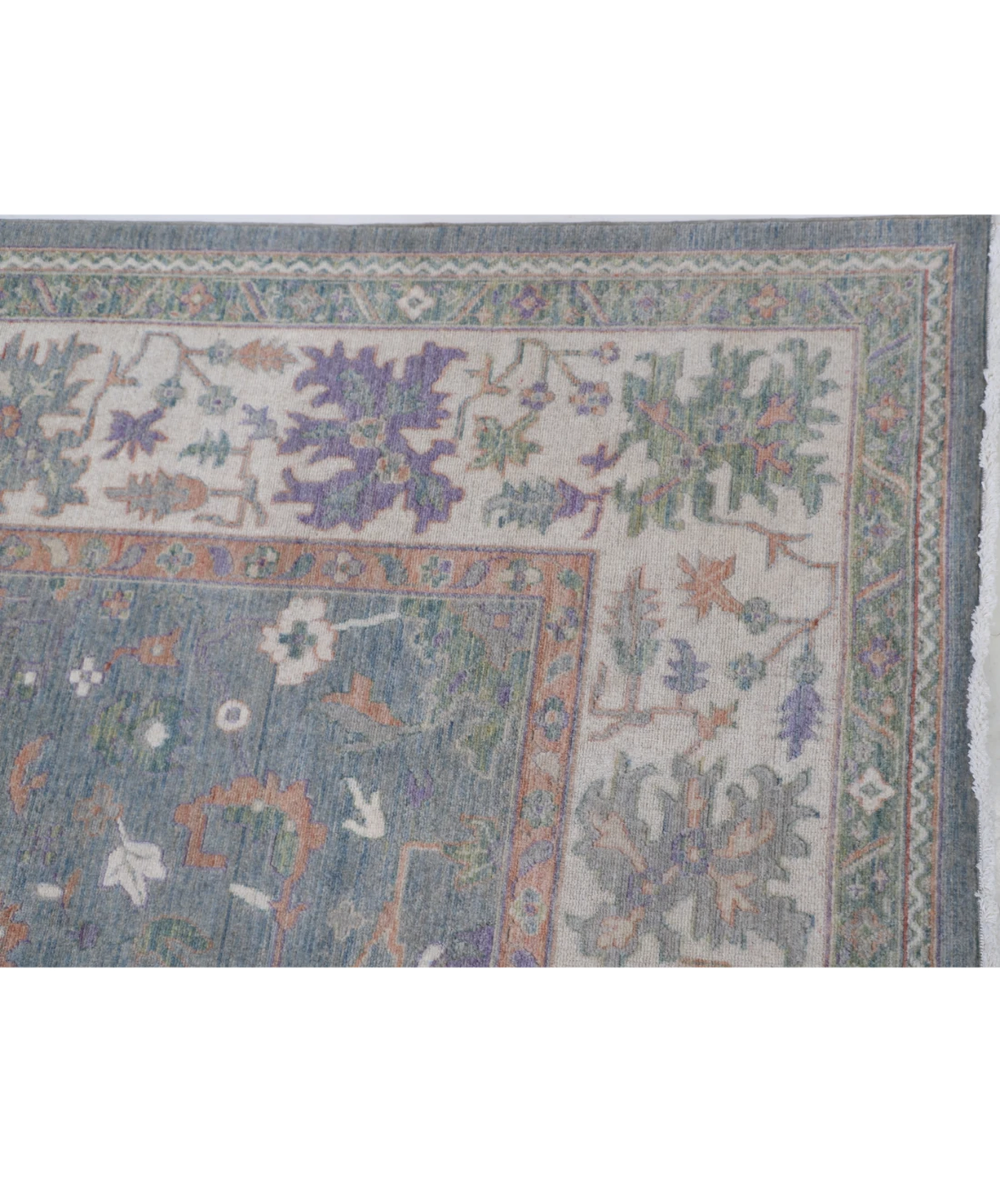 Power Loomed Lily Wool Rug 8' 11" X 11' 10" 8' 11" X 11' 10" (272 X 361) / Grey / Ivory