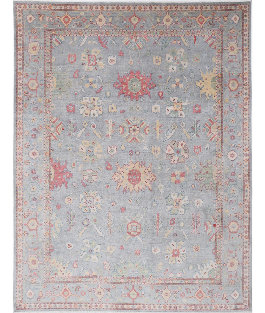 Power Loomed Lily Wool Rug 9' 3" X 12' 0" 9' 3" X 12' 0" (282 X 366) / Grey / Grey