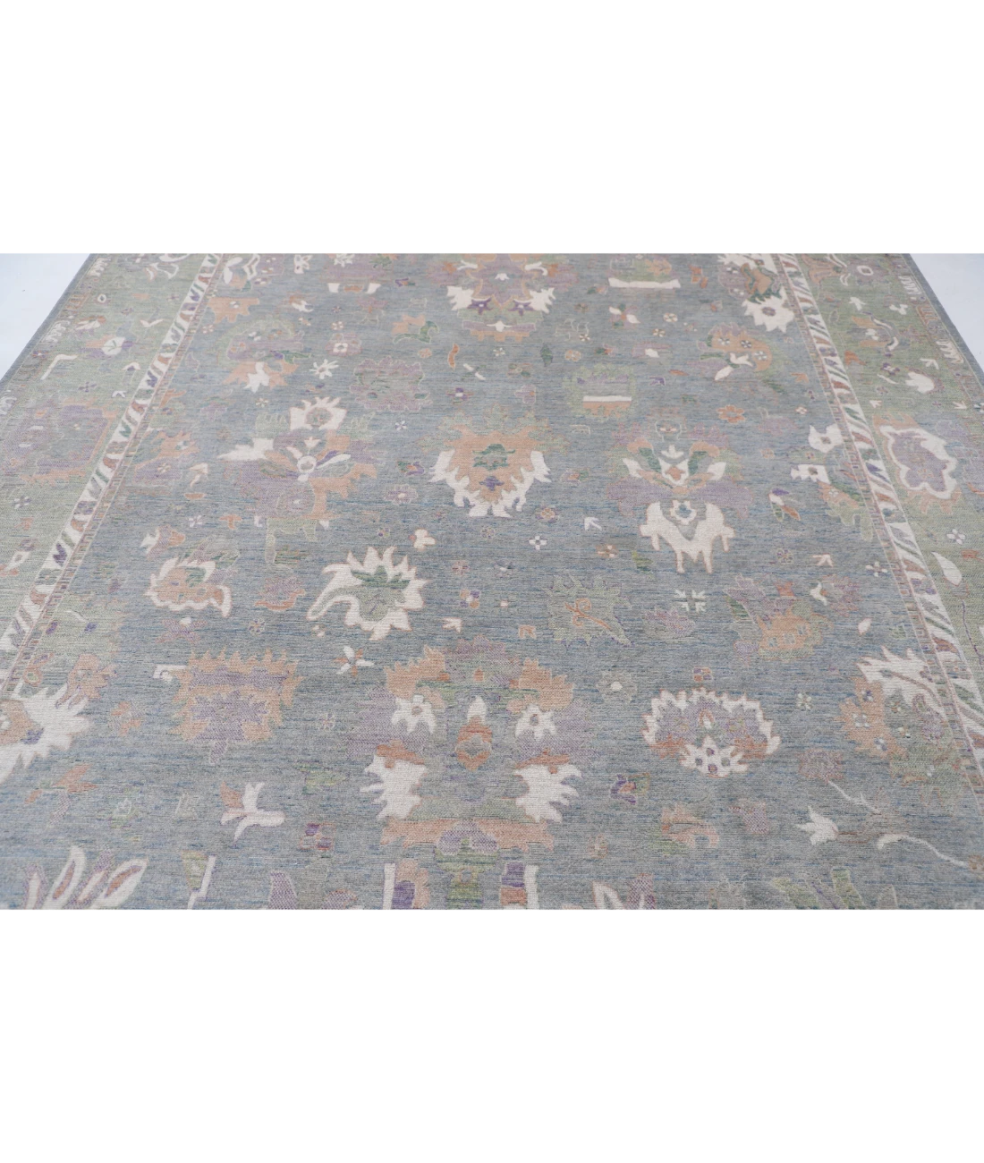 Power Loomed Lily Wool Rug 8' 10" X 11' 10" 8' 10" X 11' 10" (269 X 361) / Grey / Green