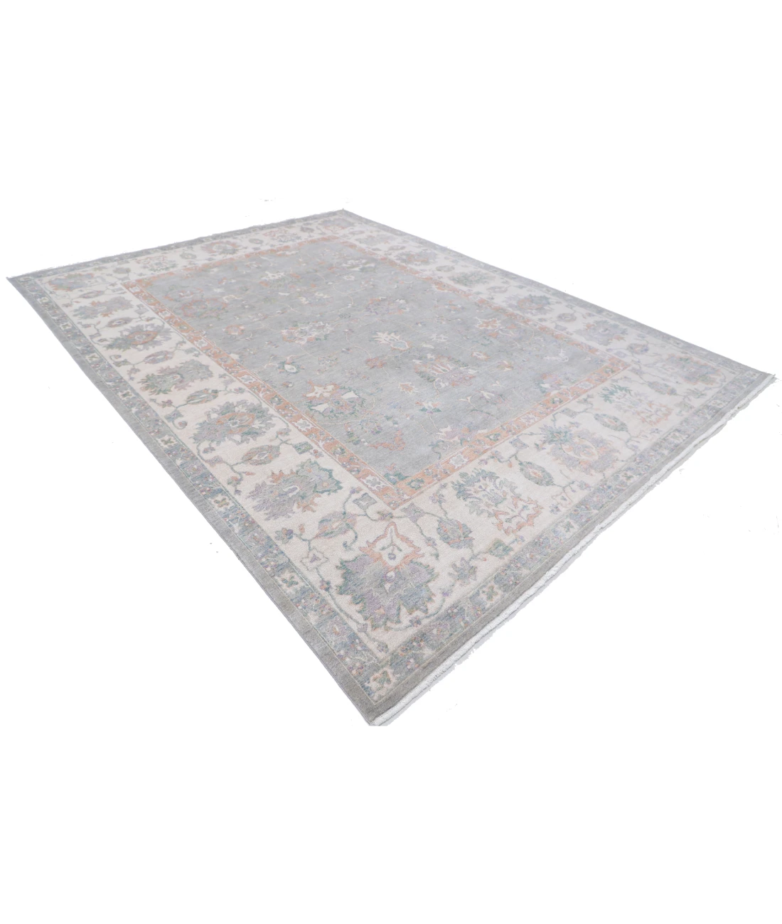 Power Loomed Lily Wool Rug 8' 11" X 12' 0" 8' 11" X 12' 0" (272 X 366) / Grey / Ivory