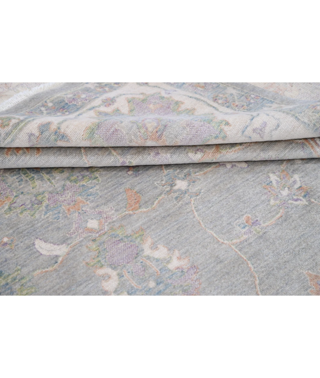 Power Loomed Lily Wool Rug 8' 11" X 12' 0" 8' 11" X 12' 0" (272 X 366) / Grey / Ivory