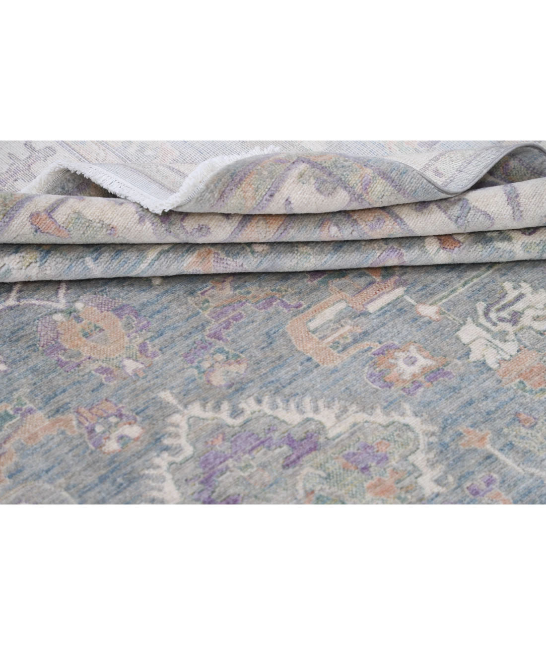 Power Loomed Lily Wool Rug 8' 11" X 11' 11" 8' 11" X 11' 11" (272 X 363) / Grey / Ivory