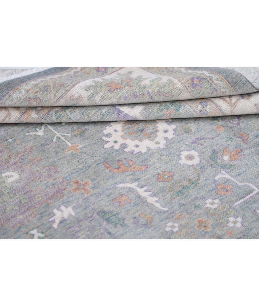 Power Loomed Lily Wool Rug 8' 11" X 11' 10" 8' 11" X 11' 10" (272 X 361) / Grey / Ivory