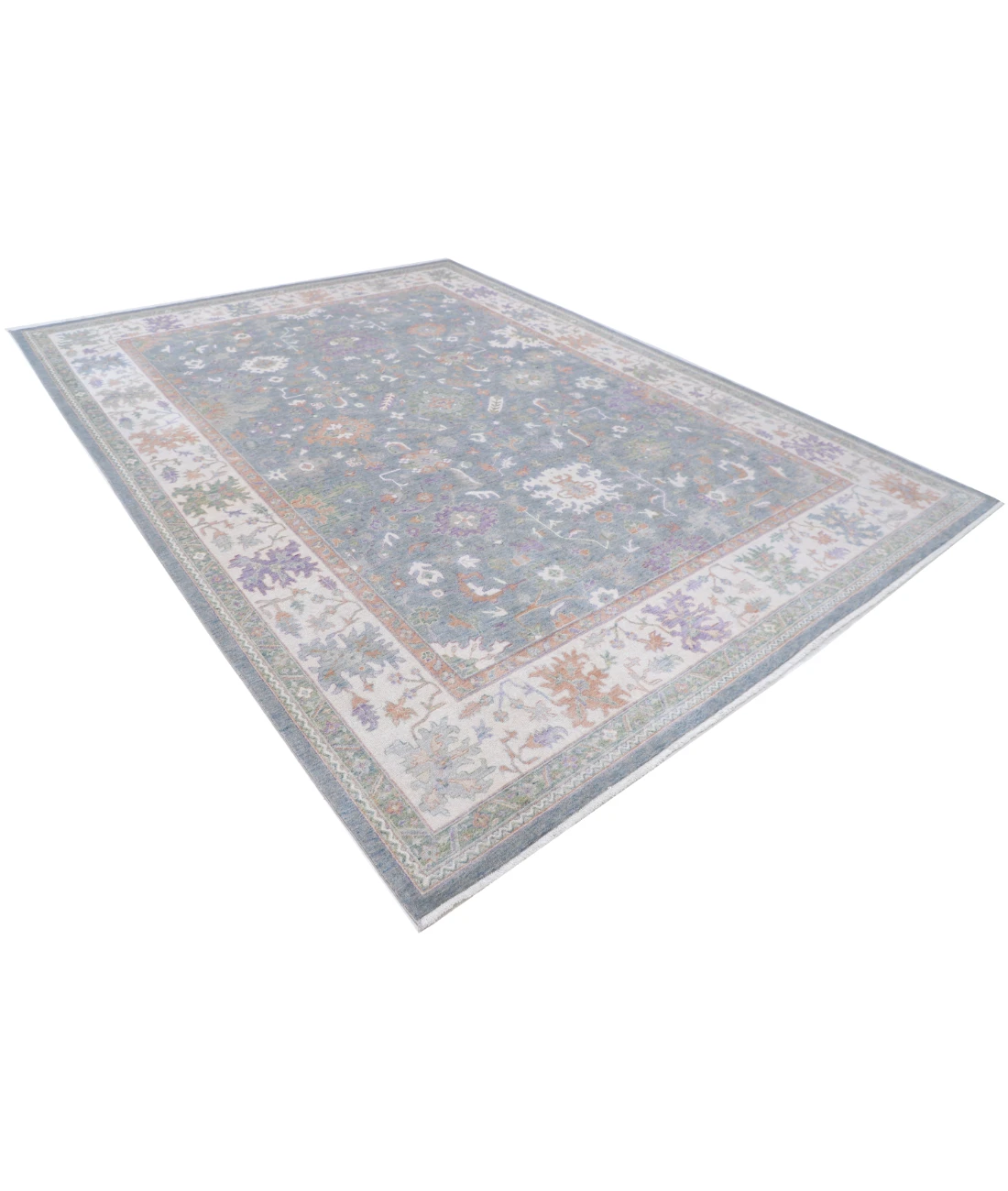Power Loomed Lily Wool Rug 8' 11" X 12' 0" 8' 11" X 12' 0" (272 X 366) / Grey / Ivory