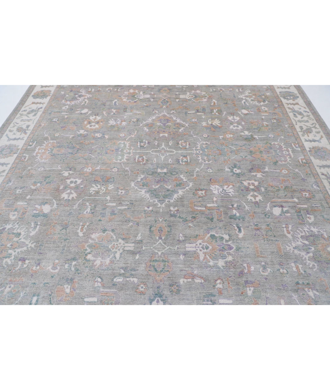 Power Loomed Lily Wool Rug 8' 10" X 11' 11" 8' 10" X 11' 11" (269 X 363) / Grey / Ivory