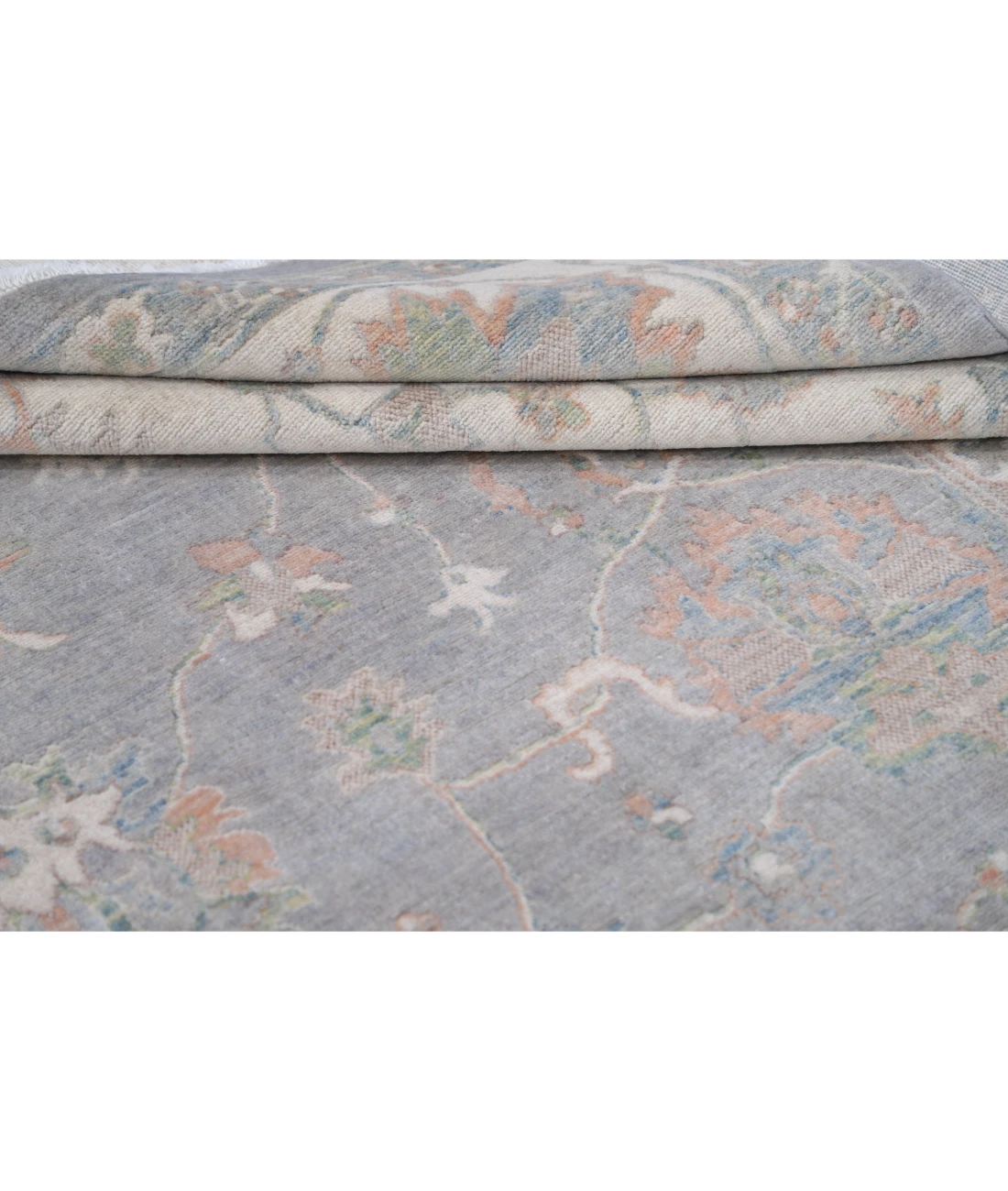 Power Loomed Lily Wool Rug 8' 11" X 12' 0" 8' 11" X 12' 0" (272 X 366) / Grey / Ivory