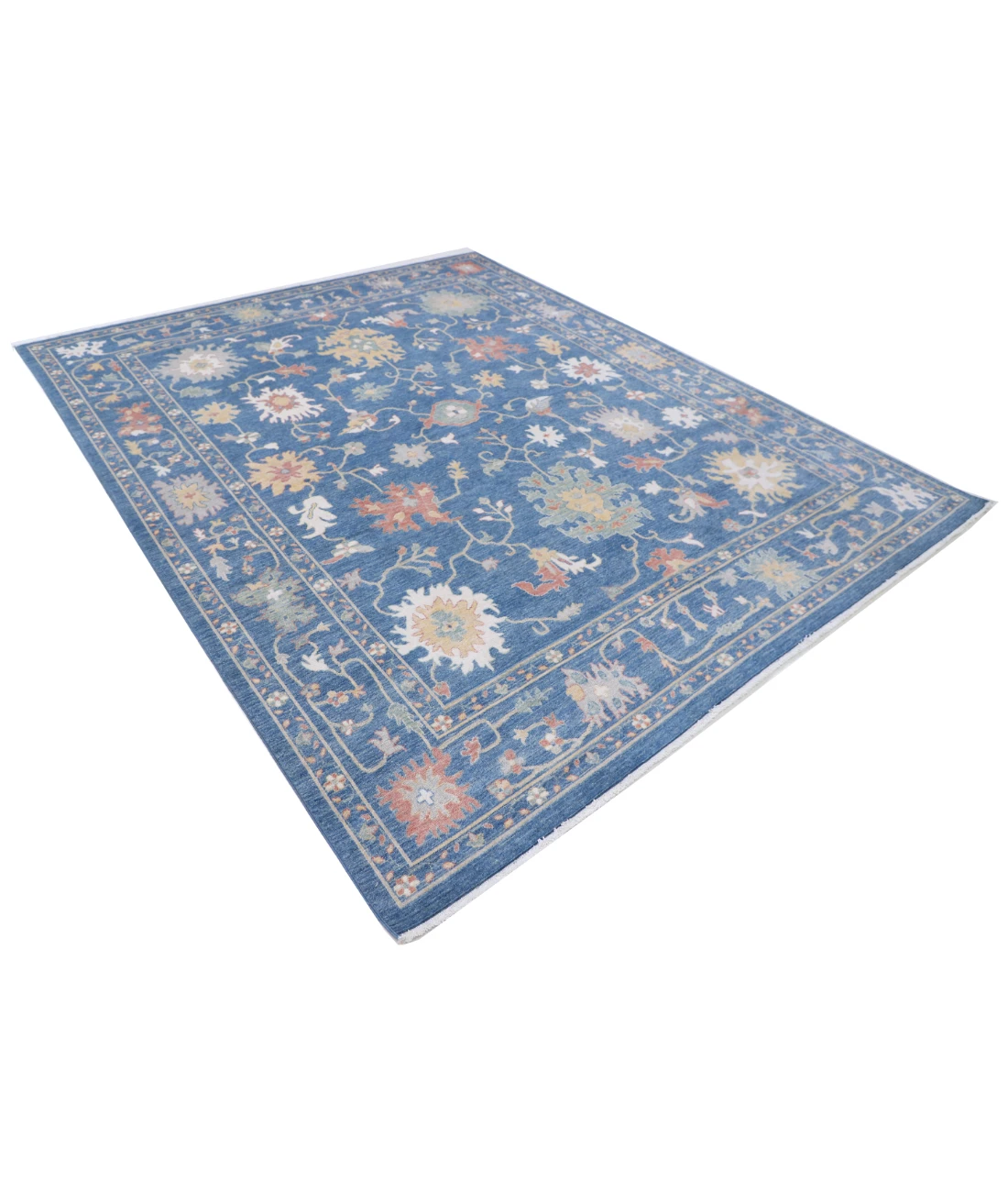 Power Loomed Lily Wool Rug 8' 1" X 9' 10" 8' 1" X 9' 10" (246 X 300) / Blue / Blue