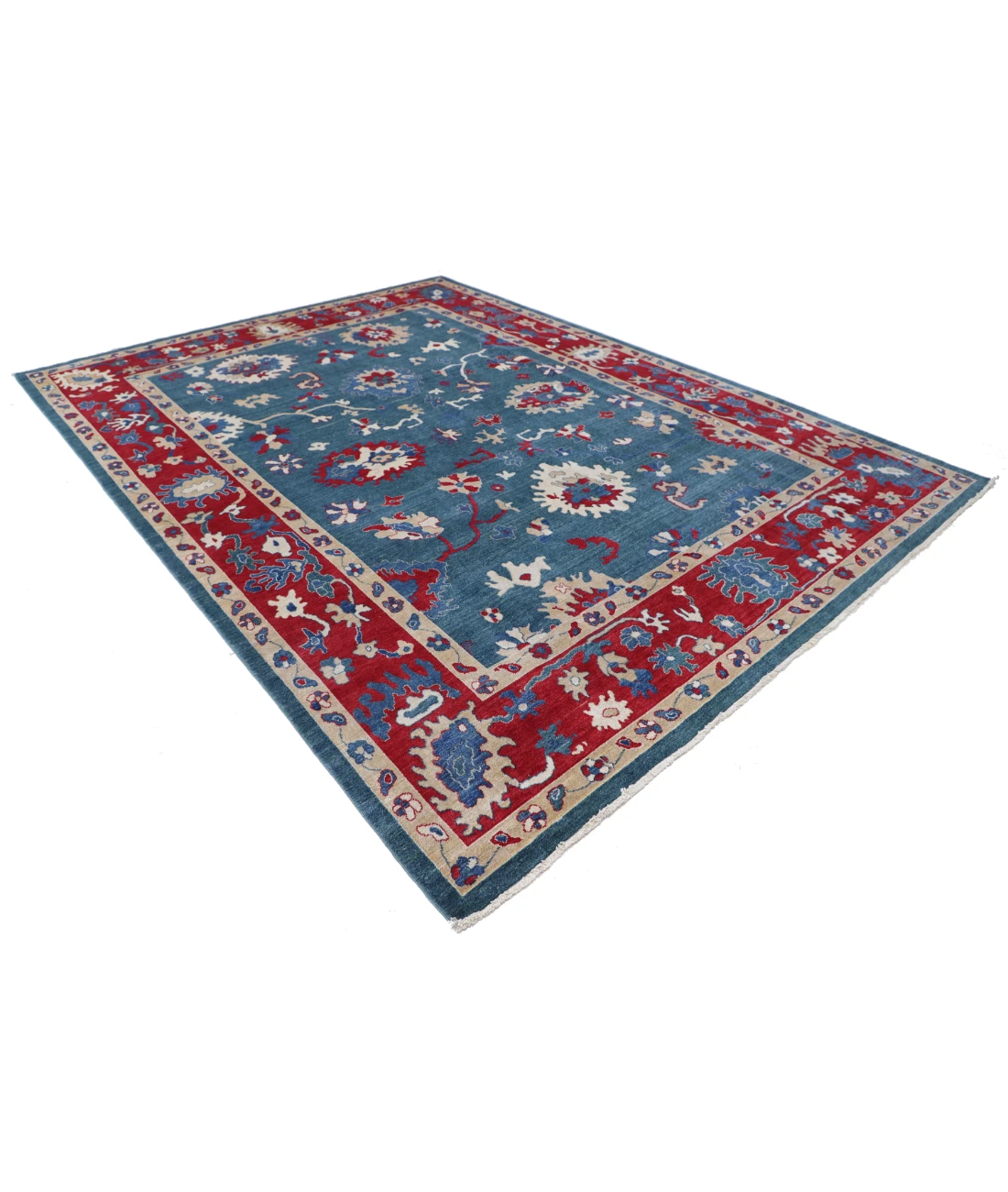 Power Loomed Lily Wool Rug 8' 11" X 12' 0" 8' 11" X 12' 0" (272 X 366) / Green / Red