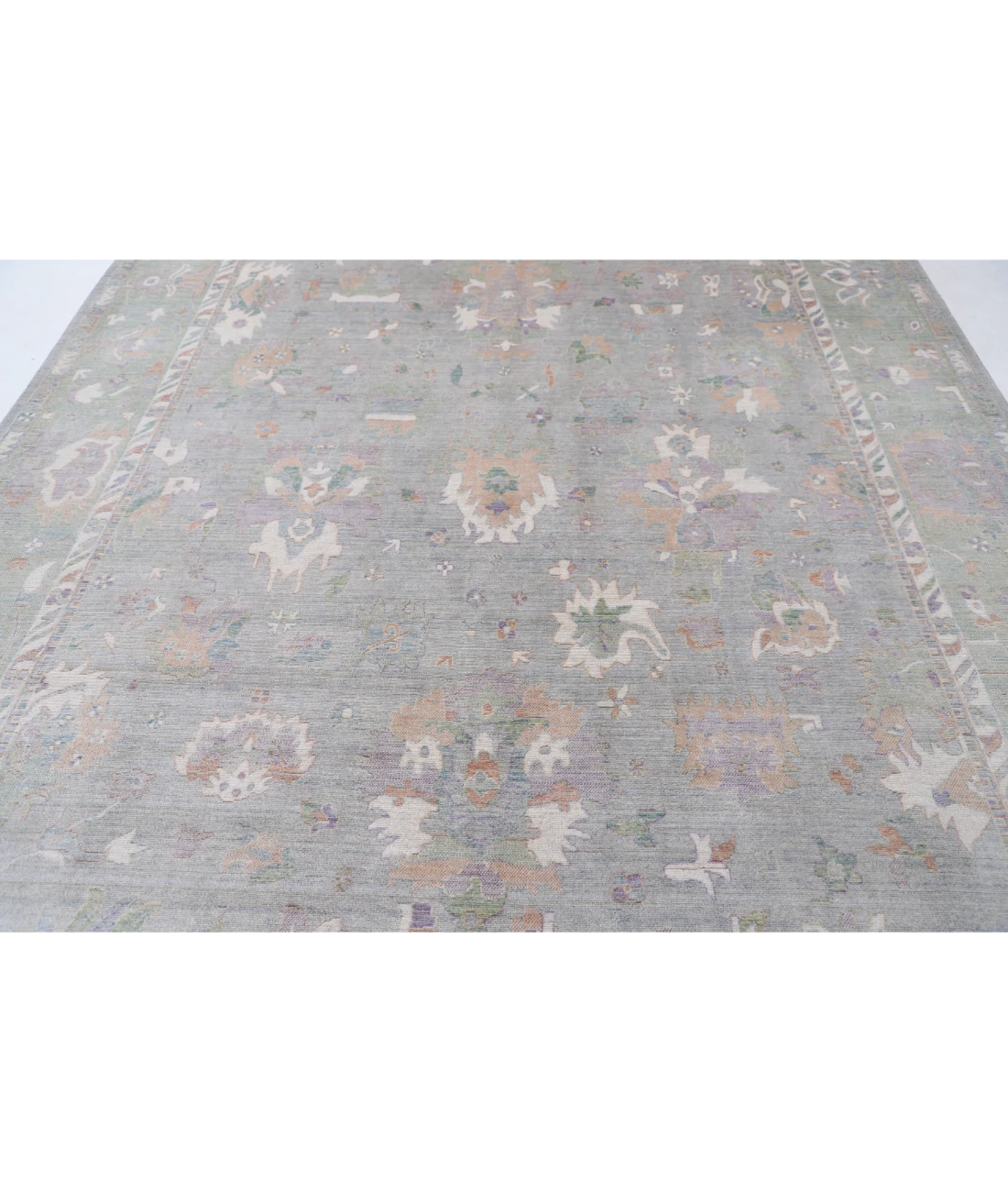 Power Loomed Lily Wool Rug 8' 10" X 11' 11" 8' 10" X 11' 11" (269 X 363) / Grey / Green