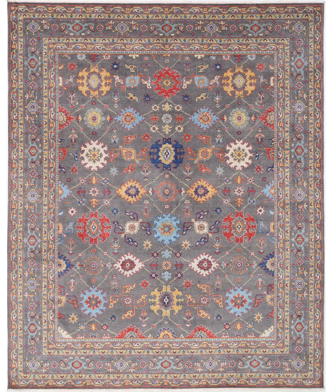 Power Loomed Pasha Wool Rug 7' 11" X 10' 0" 7' 11" X 10' 0" (241 X 305) / Grey / Grey