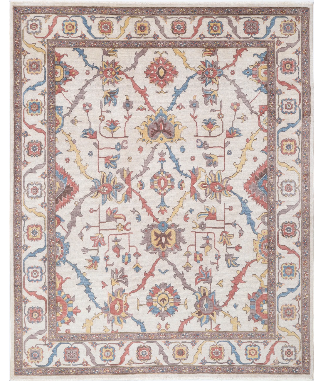 Power Loomed Pasha Wool Rug 7' 10" X 9' 11" 7' 10" X 9' 11" (239 X 302) / Ivory / Ivory