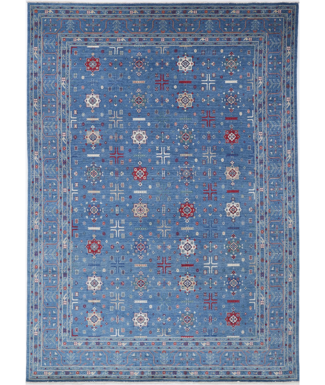 Power Loomed Pasha Wool Rug 8' 1" X 11' 7" 8' 1" X 11' 7" (246 X 353) / Blue / Blue