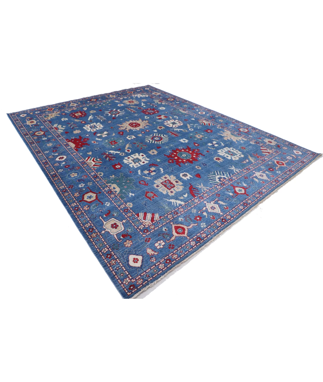 Power Loomed Pasha Wool Rug 9' 3" X 12' 0" 9' 3" X 12' 0" (282 X 366) / Blue / Blue