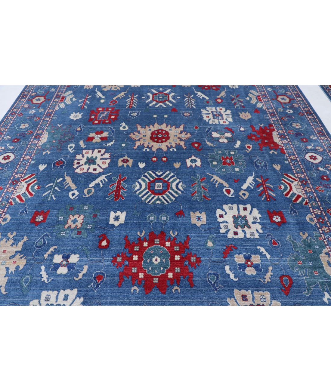 Power Loomed Pasha Wool Rug 9' 4" X 12' 0" 9' 4" X 12' 0" (284 X 366) / Blue / Blue