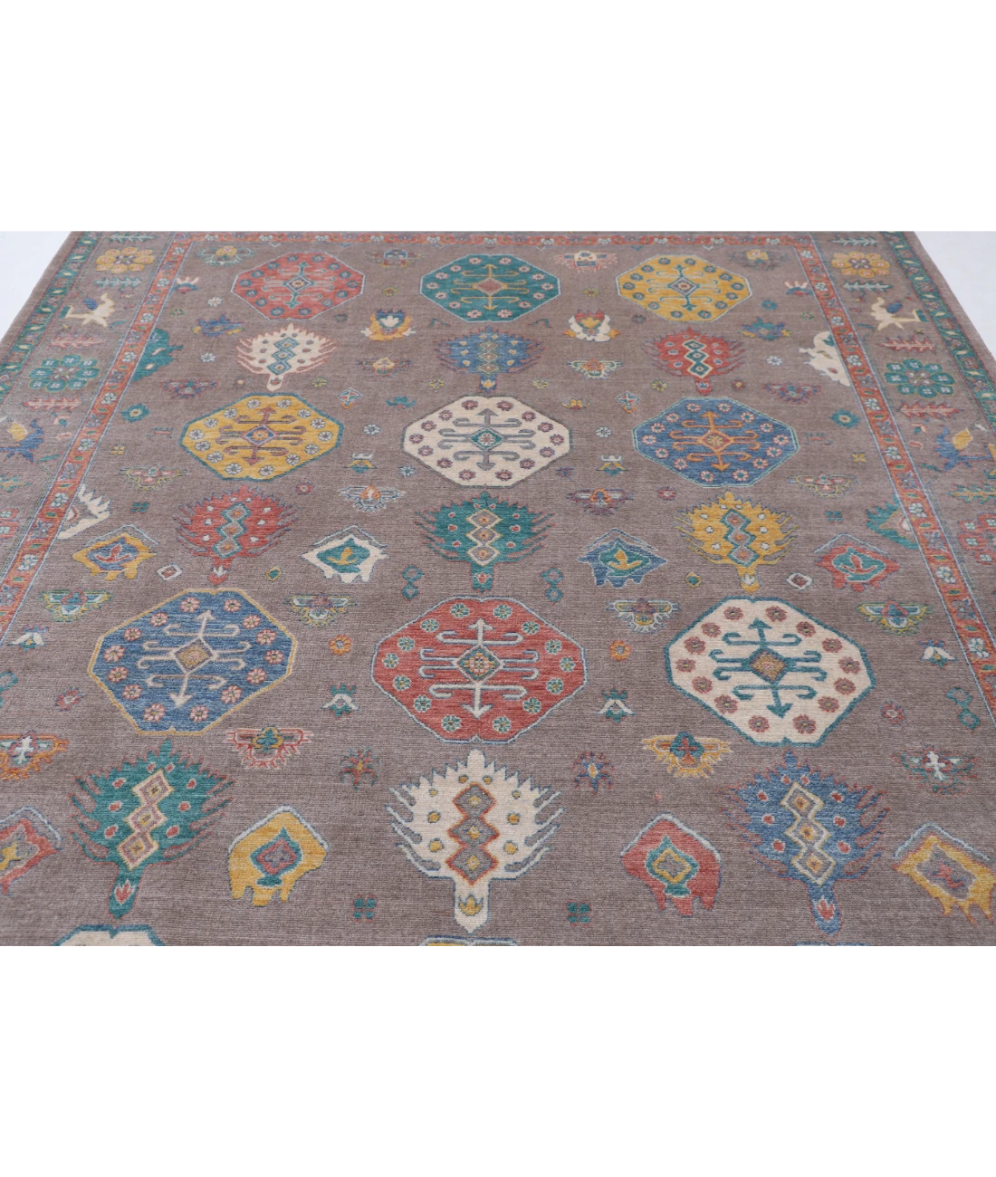 Power Loomed Pasha Wool Rug 7' 11" X 9' 11" 7' 11" X 9' 11" (241 X 302) / Brown / Brown