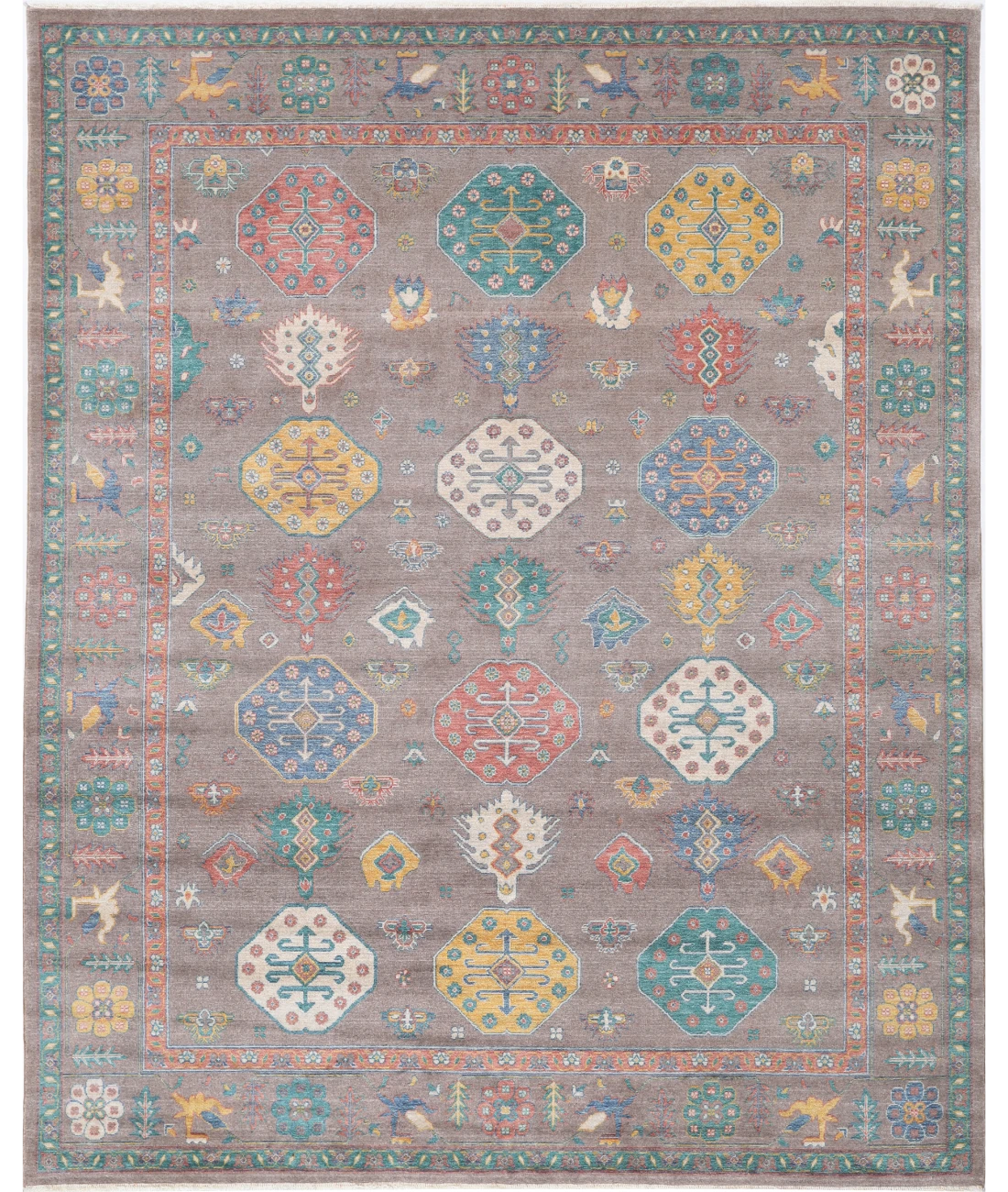 Power Loomed Pasha Wool Rug 7' 11" X 9' 11" 7' 11" X 9' 11" (241 X 302) / Brown / Brown