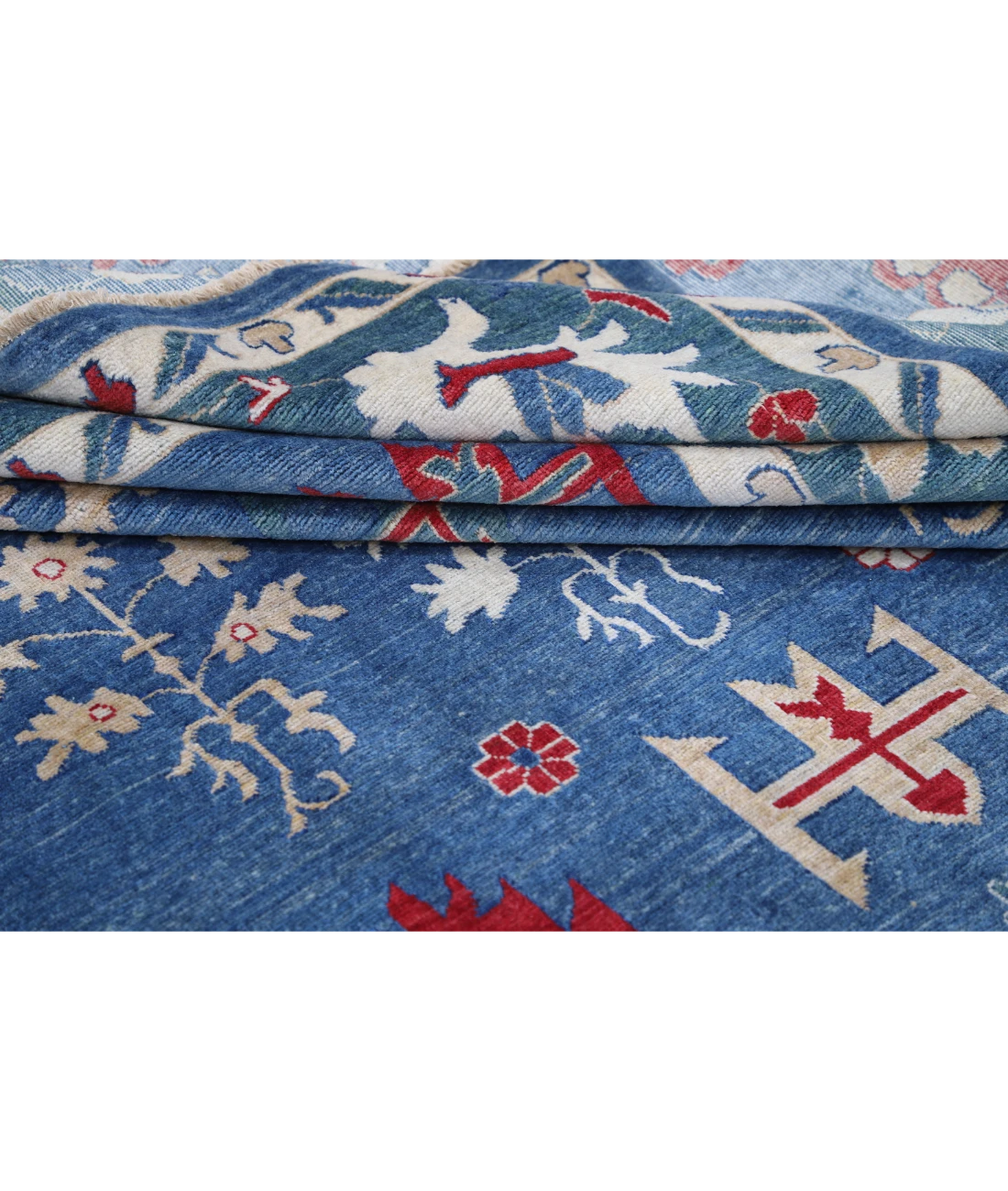 Power Loomed Pasha Wool Rug 8' 11" X 11' 11" 8' 11" X 11' 11" (272 X 363) / Blue / Green