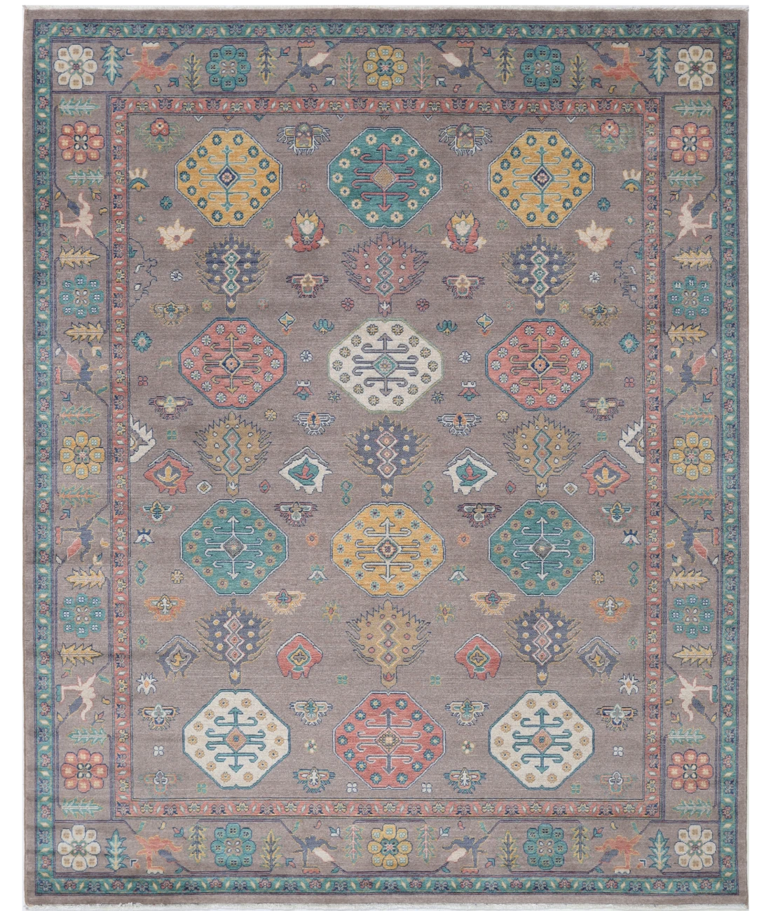 Power Loomed Pasha Wool Rug 8' 0" X 9' 11" 8' 0" X 9' 11" (244 X 302) / Brown / Brown