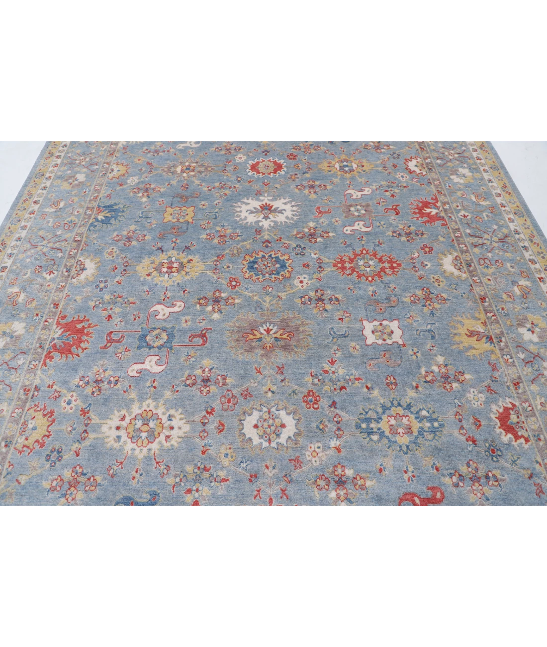Power Loomed Pasha Wool Rug 8' 1" X 10' 1" 8' 1" X 10' 1" (246 X 307) / Blue / Blue