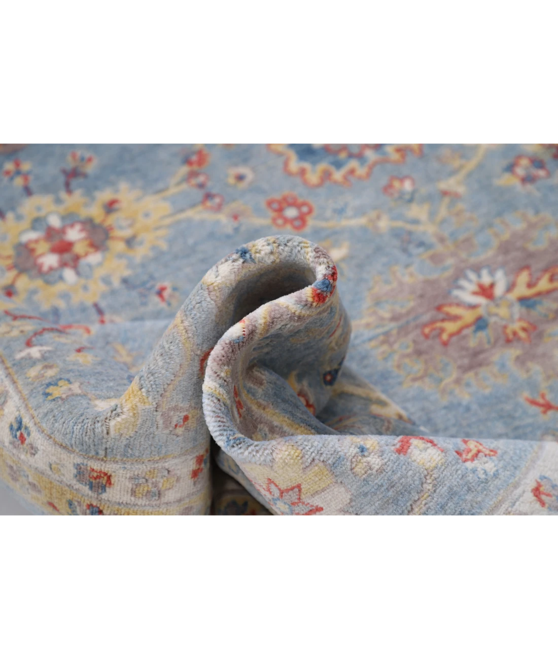Power Loomed Pasha Wool Rug 8' 1" X 10' 1" 8' 1" X 10' 1" (246 X 307) / Blue / Blue