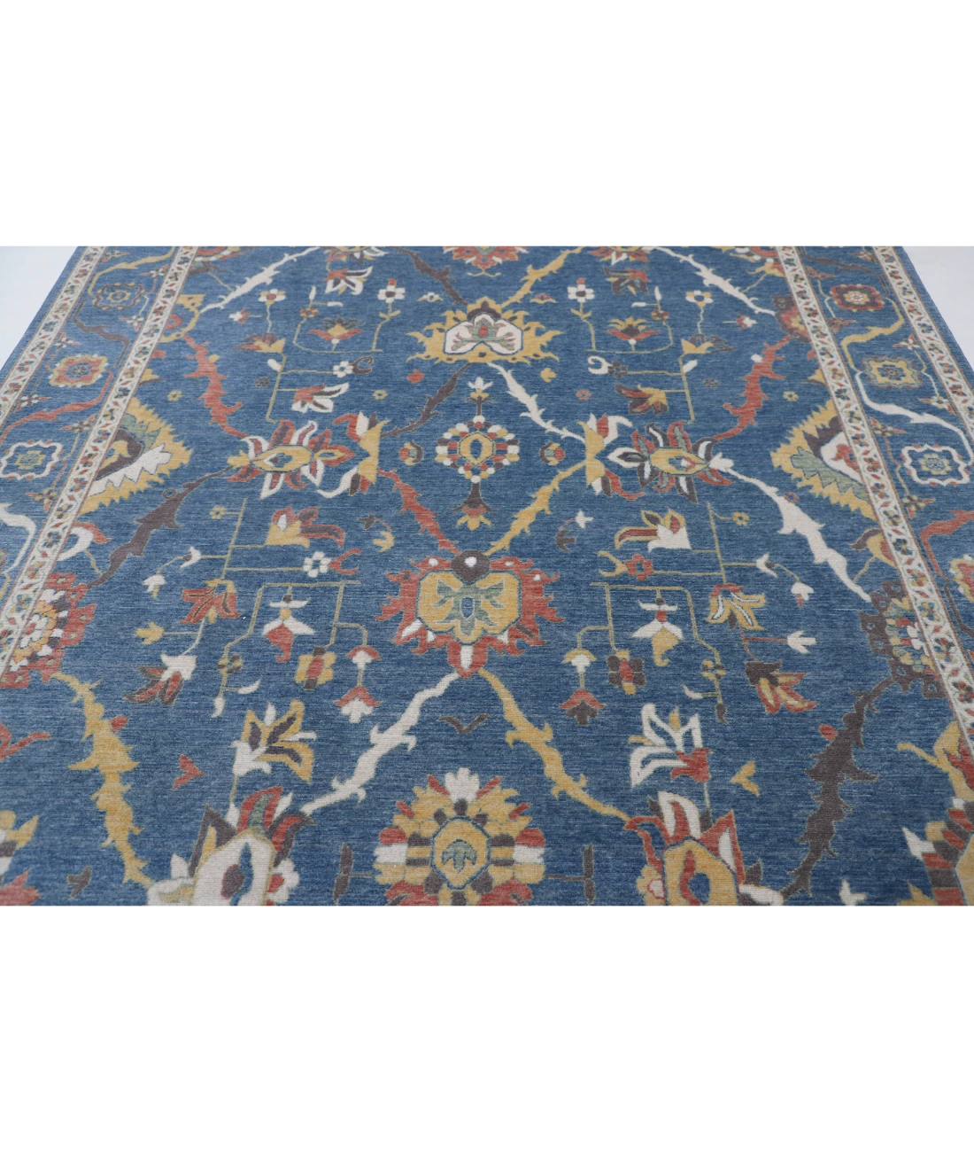 Power Loomed Pasha Wool Rug 8' 0" X 9' 11" 8' 0" X 9' 11" (244 X 302) / Blue / Blue