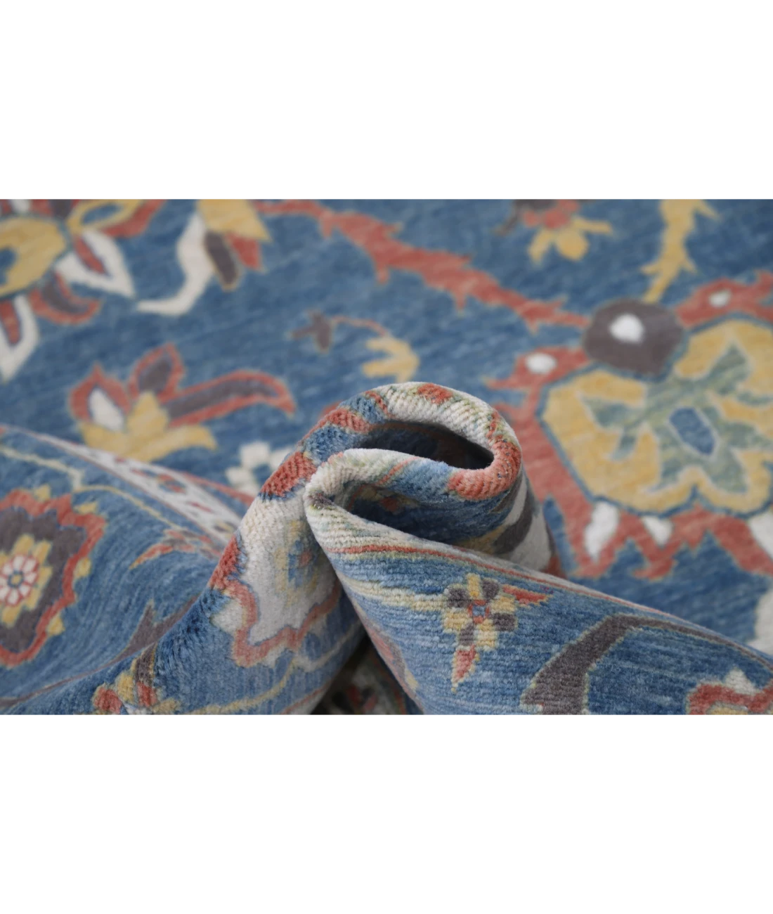 Power Loomed Pasha Wool Rug 8' 0" X 9' 11" 8' 0" X 9' 11" (244 X 302) / Blue / Blue