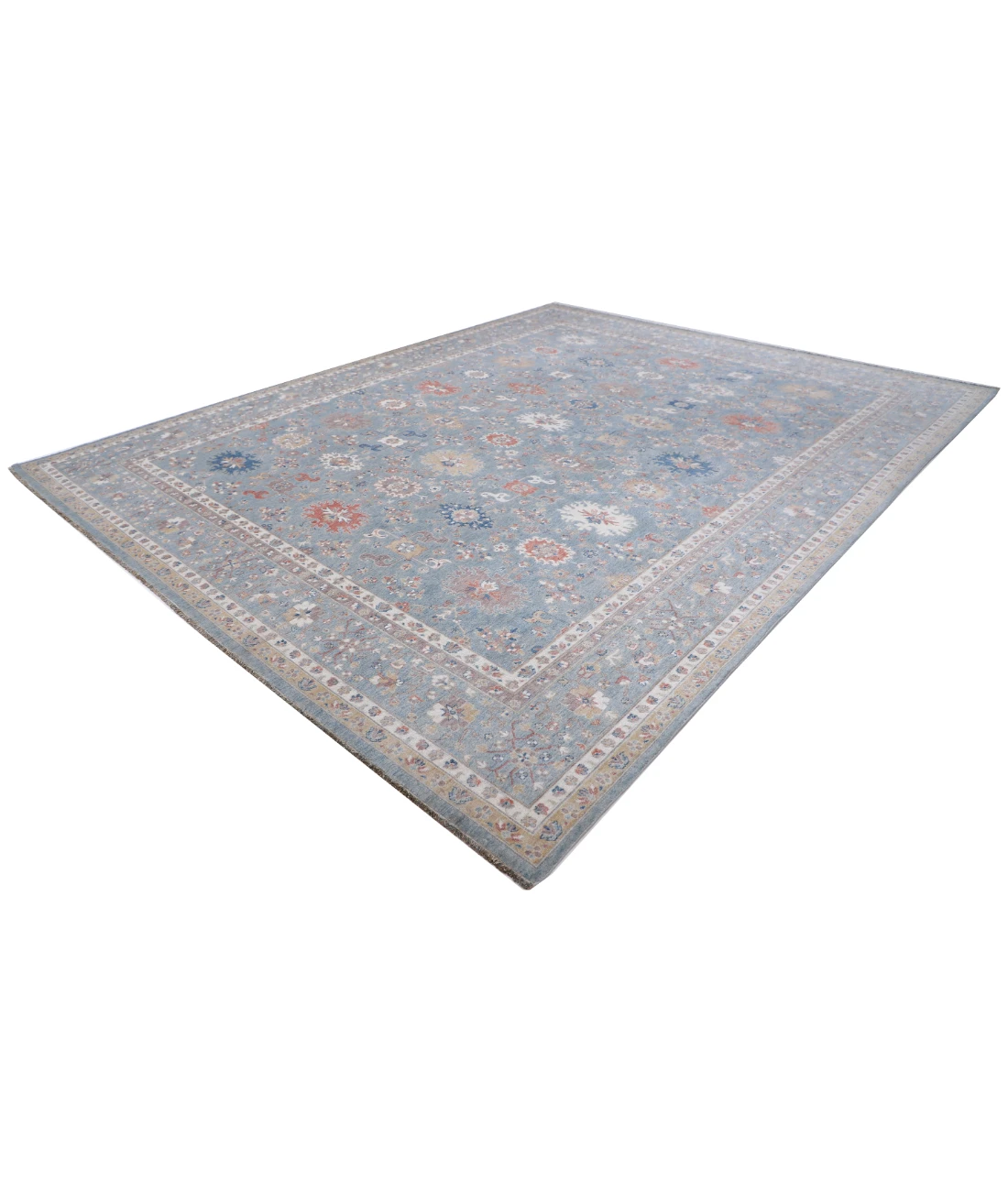 Power Loomed Pasha Wool Rug 11' 10" X 14' 9" 11' 10" X 14' 9" (361 X 450) / Blue / Blue
