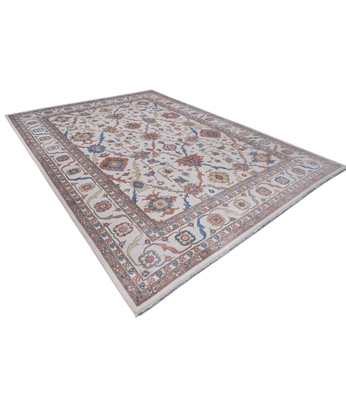 Power Loomed Pasha Wool Rug 10' 0" X 13' 10" 10' 0" X 13' 10" (305 X 422) / Ivory / Ivory