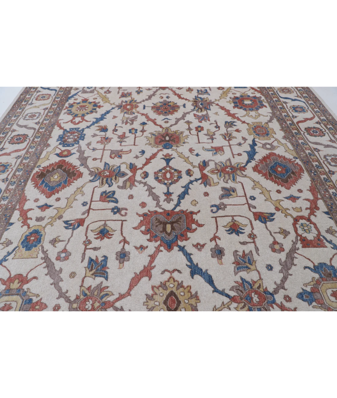 Power Loomed Pasha Wool Rug 10' 0" X 13' 10" 10' 0" X 13' 10" (305 X 422) / Ivory / Ivory