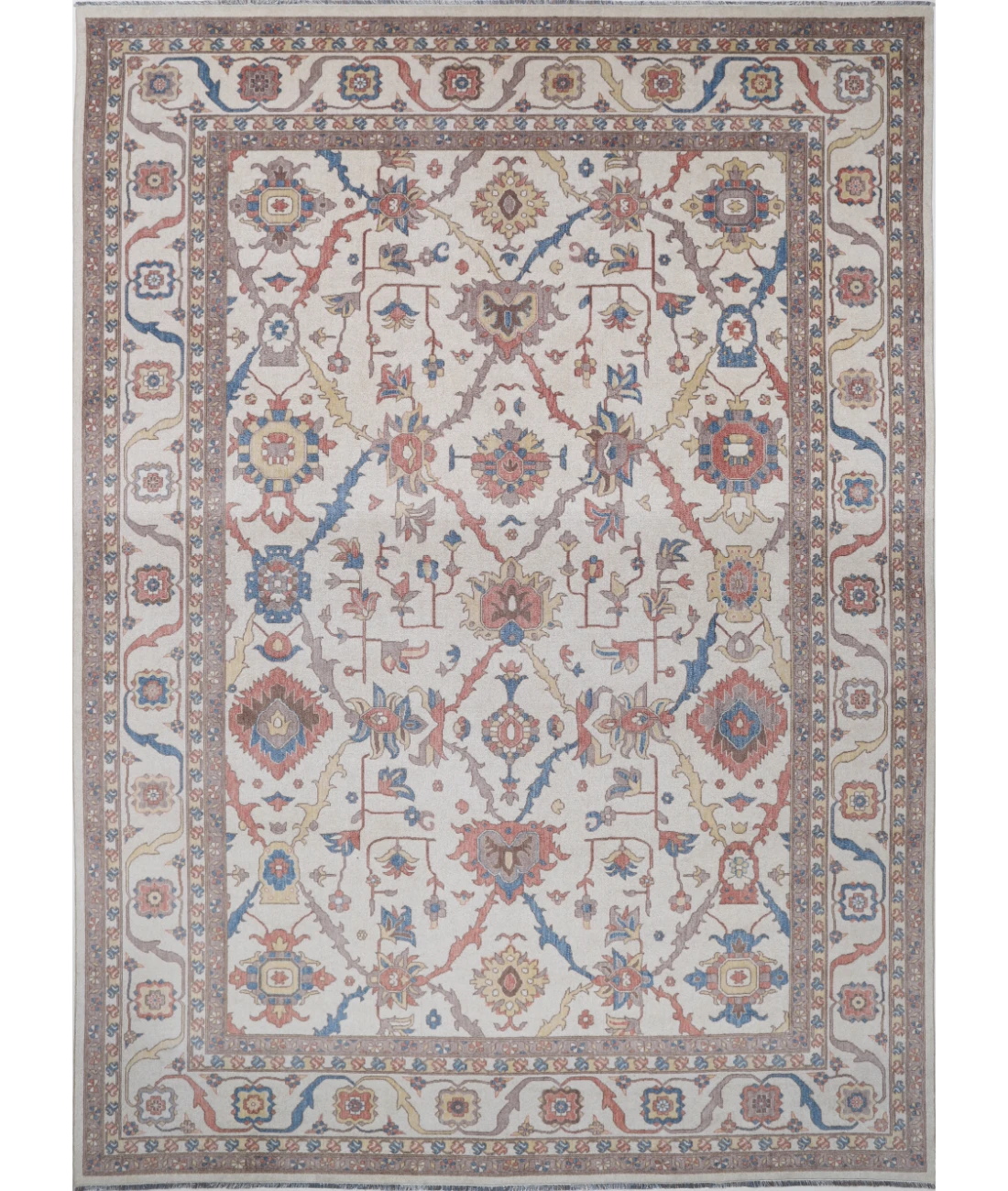 Power Loomed Pasha Wool Rug 10' 0" X 13' 10" 10' 0" X 13' 10" (305 X 422) / Ivory / Ivory