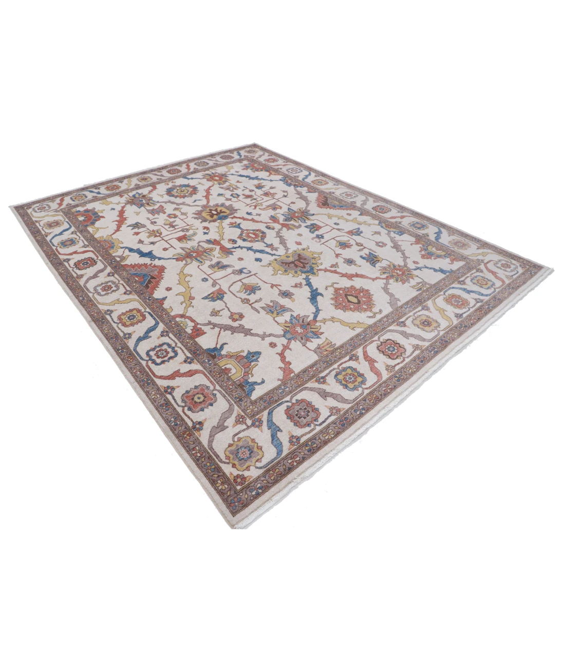 Power Loomed Pasha Wool Rug 7' 10" X 10' 0" 7' 10" X 10' 0" (239 X 305) / Ivory / Ivory